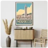 Moroccan Wall Art: Iconic Mosque Hassan II in Casablanca