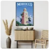 Marrakesh Wall Art: Capturing the Iconic Koutoubia Mosque in Moroccan Canvas Prints