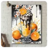 Orange Dream Delight – Citrus & Chocolate Fusion Canvas Art