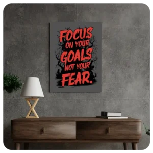 Focus on Your Goals - Motivational Wall Canvas Art Print