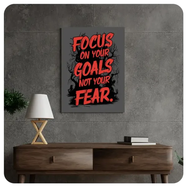 Focus on Your Goals - Motivational Wall Canvas Art Print