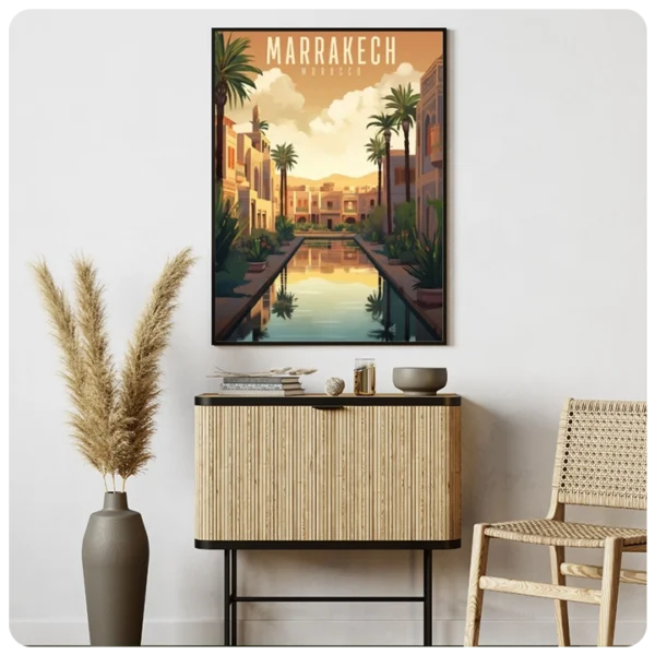 MARRAKECH - MOROCCO - Koutoubia Mosque Wall Canvas