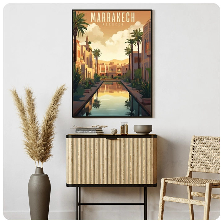 Koutoubia Mosque Wall Canvas – MARRAKECH – MOROCCO