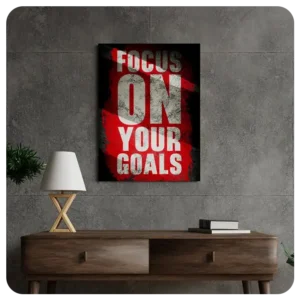 Focus On Your Goals - Motivational Canvas Print