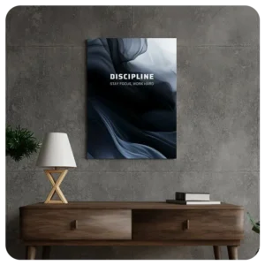 Discipline - Stay Focused, Work Hard Canvas Print