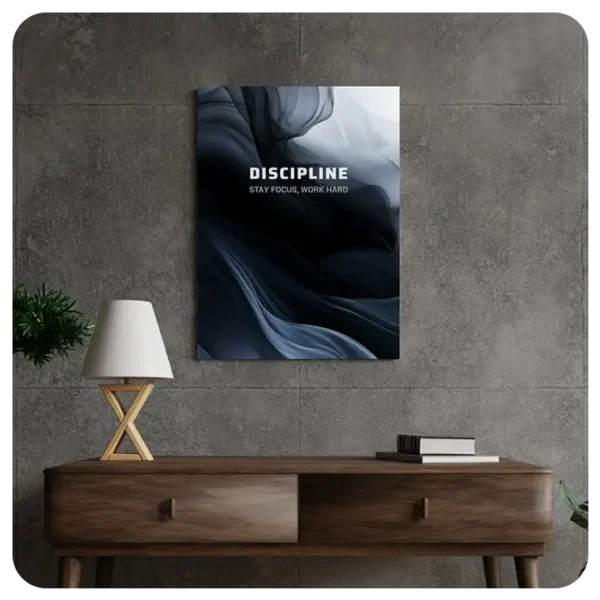 Discipline - Stay Focused, Work Hard Canvas Print