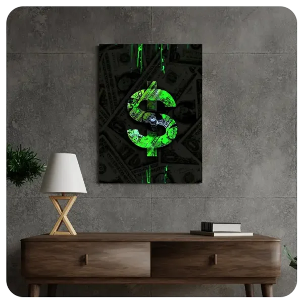 Financial Focus - Money Motivation Canvas Print