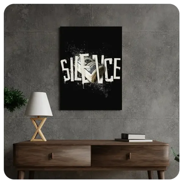 Quiet Power: "Silence" Wall Art