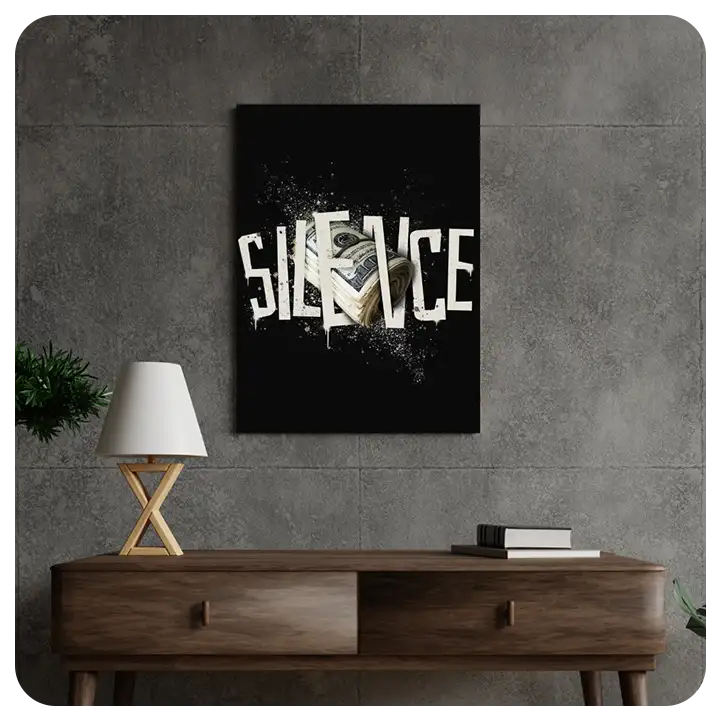 Quiet Power: "Silence" Wall Art