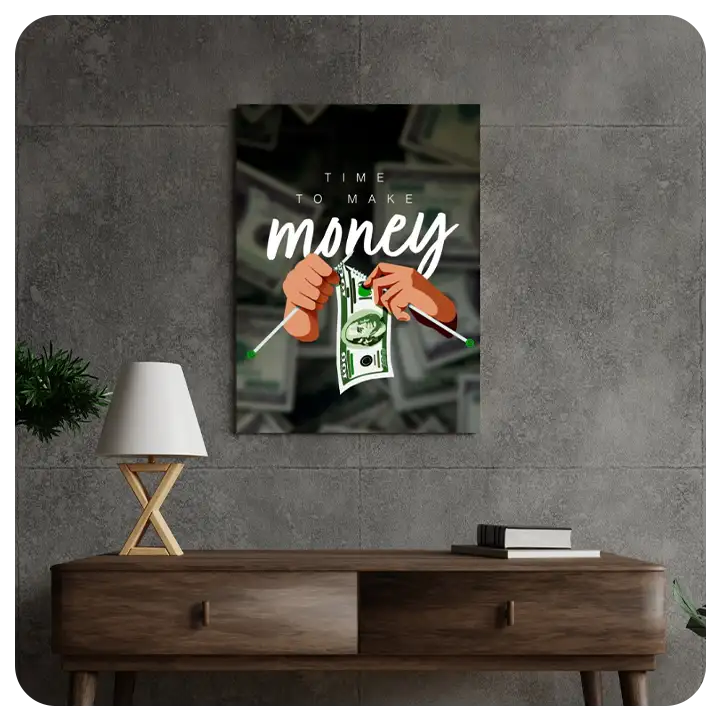 Money Motivator: "Time to Make Money" Canvas