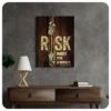 Take the Leap: "Risk Makes You a Winner" Wall Art