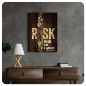 Take the Leap: "Risk Makes You a Winner" Wall Art