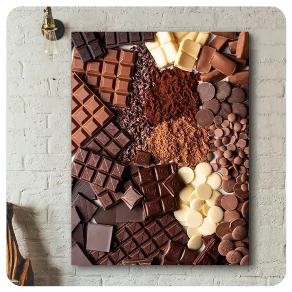 Decadent Chocolate Collage Canvas Print