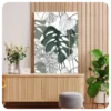 Tropical Leaf Abstract Canvas Art – Nature-Inspired