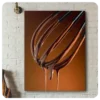 Luxurious Dripping Chocolate Whisk Canvas Print