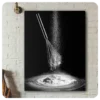 Whisking Flour in Motion Canvas Print - Sweet Pastry & Treats Collection