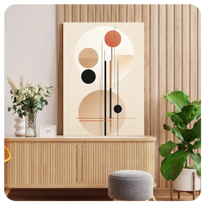 Geometric Abstract Canvas Art – Modern Design