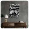 Money Stacks - Luxury Black & White Wall Art Canvas