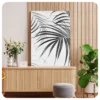 Minimalist Black & White Botanical Wall Art – Elegant Nature-Inspired Decor